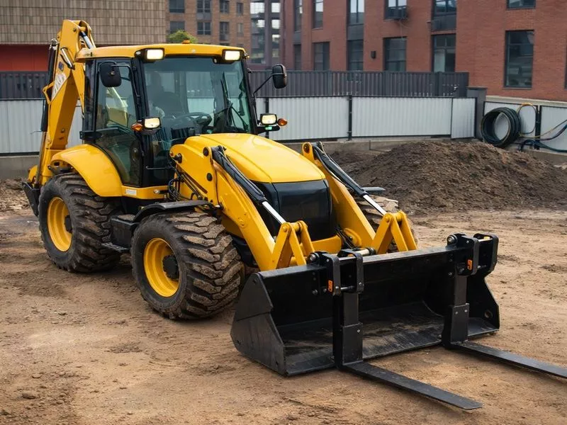 Экскаватор-погрузчик JCB 3C с вилами