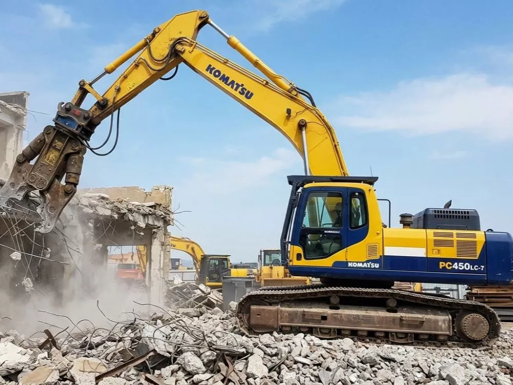 Экскаватор гусеничный Komatsu PC450LC-7 с гидроножницами