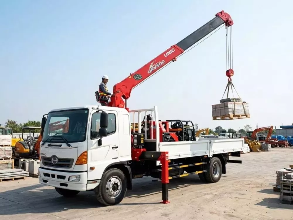 Манипулятор КМУ UNIC URV500 на шасси Hino
