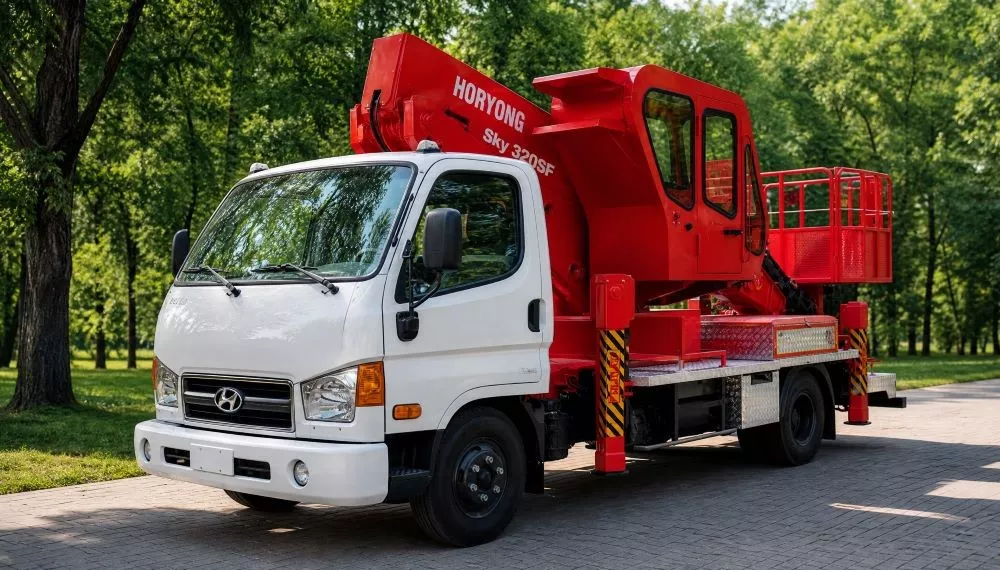 Автовышка HORYONG Sky 320SF на базе Hyundai