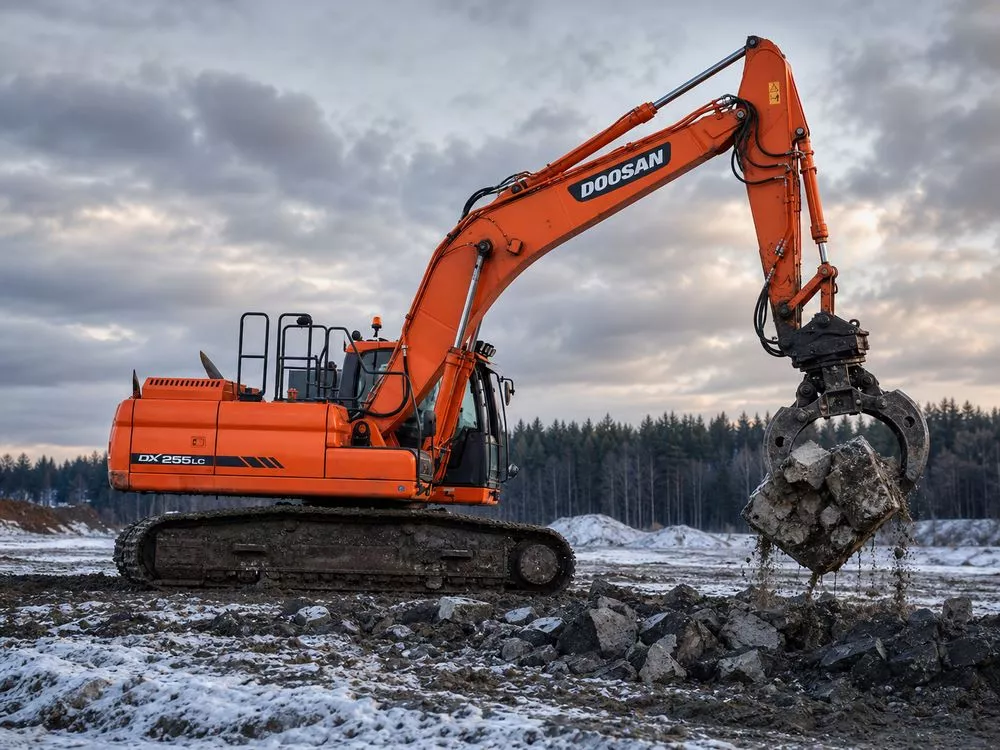 Экскаватор гусеничный Doosan DX255LC с грейфером